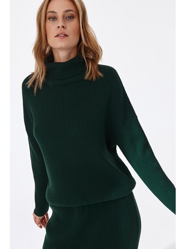 Sukienka dzianinowa zielona