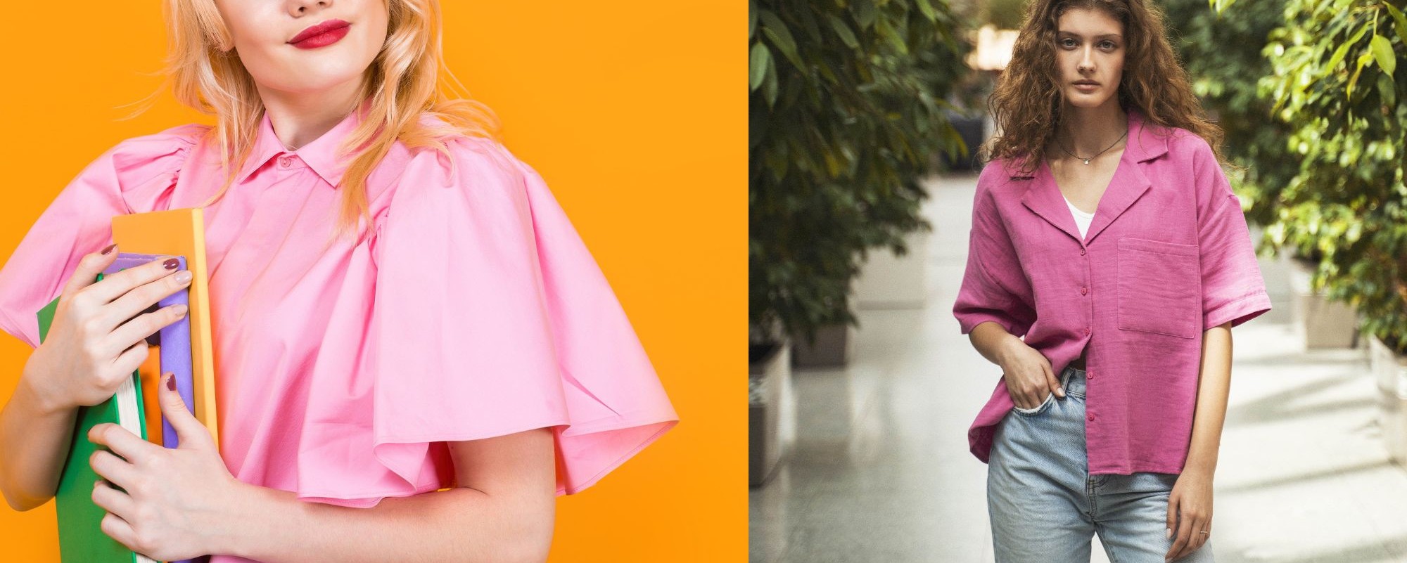 Różowa koszula do czego nosić