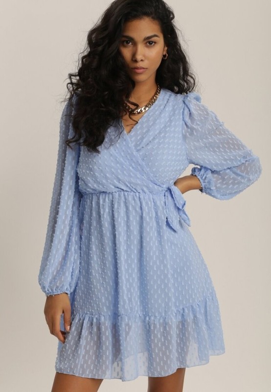 Sukienka Wiosna Lato 2023 kolor baby blue