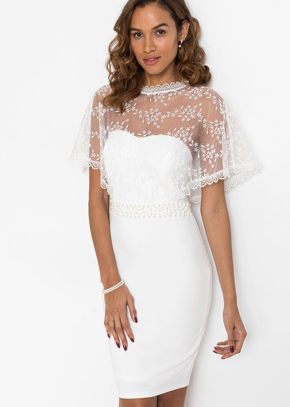 Koronkowa sukienka biała lato 2022