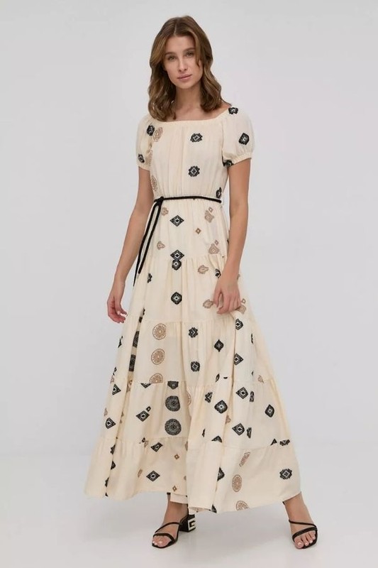 Sukienka na komunie dla mamy o długości  maxi