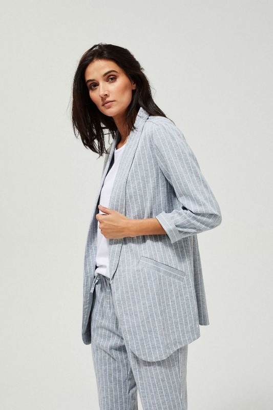 Elegancka damska marynarka w paski