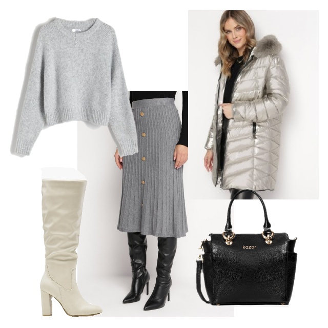 #Dzianinowa spódnica