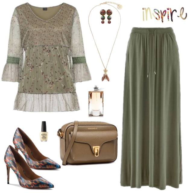 Z czym nosić spódnicę maxi do pracy?