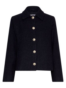 MOSS COPENHAGEN Kurtka koszulowa "Aiste Abriella" w kolorze czarnym rozmiar: M/L