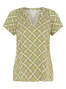 CARTOON Bluzka w kolorze zielono-kremowym rozmiar: 42