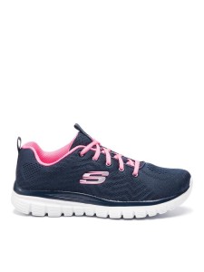 Skechers Sneakersy Get Connected 12615/NVHP Granatowy