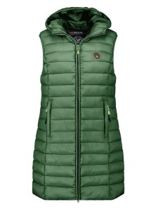 Geographical Norway Kamizelka pikowana "Vatikamap" w kolorze zielonym rozmiar: L