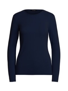 LAUREN RALPH LAUREN Bluzka 200680399020 Granatowy Slim Fit