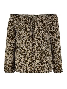 Eight2Nine Bluzka w kolorze beżowo-czarnym rozmiar: S