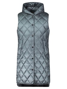 AMBER & JUNE Kamizelka pikowana w kolorze szarym rozmiar: 36