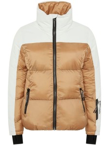 Chiemsee Kurtka pikowana w kolorze jasnobrązowo-białym rozmiar: L