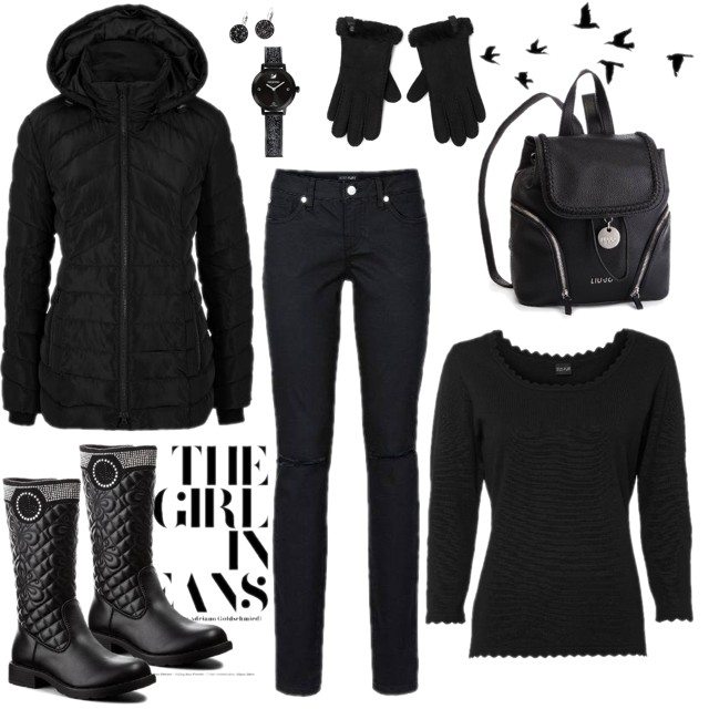 Modne kozaki z pikowaną cholewką w połączeniu z  pikowaną kurtką 