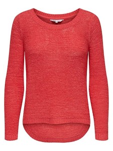 ONLY Sweter w kolorze czerwonym rozmiar: L