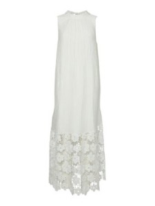 YAS Sukienka letnia Twigsy 26037703 Biały Relaxed Fit