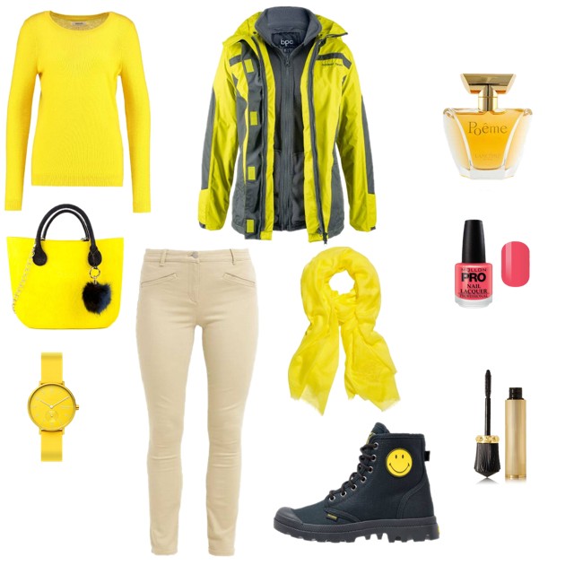 Żółta stylizacja na jesień