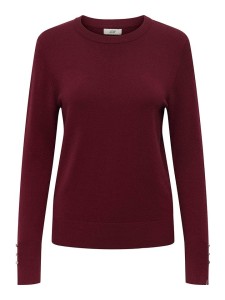 JDY Sweter w kolorze bordowym rozmiar: M