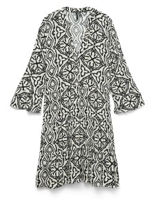 Vero Moda Sukienka w kolorze beżowo-czarnym rozmiar: M