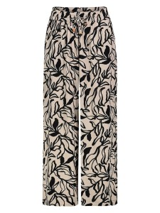 Eight2Nine Spodnie w kolorze beżowo-czarnym rozmiar: M