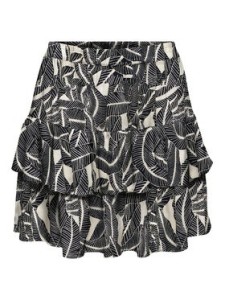 ONLY Spódnica mini Nova 15372459 Szary ciemny Regular Fit