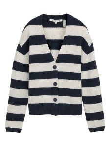 TOM TAILOR Denim Kardigan w kolorze kremowo-granatowym rozmiar: L
