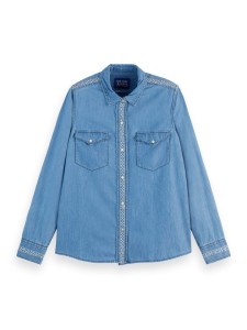 Scotch & Soda Bluzka dżinsowa w kolorze błękitnym rozmiar: 36