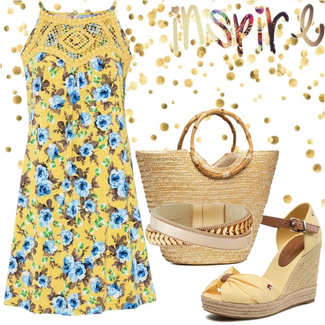 Żółta sukienka na lato