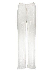 Gina Tricot Spodnie w kolorze kremowym rozmiar: L