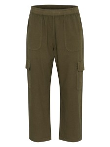KAFFE curve Bojówki w kolorze khaki rozmiar: 48