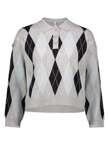 ONLY Sweter w kolorze szaro-czarnym rozmiar: L