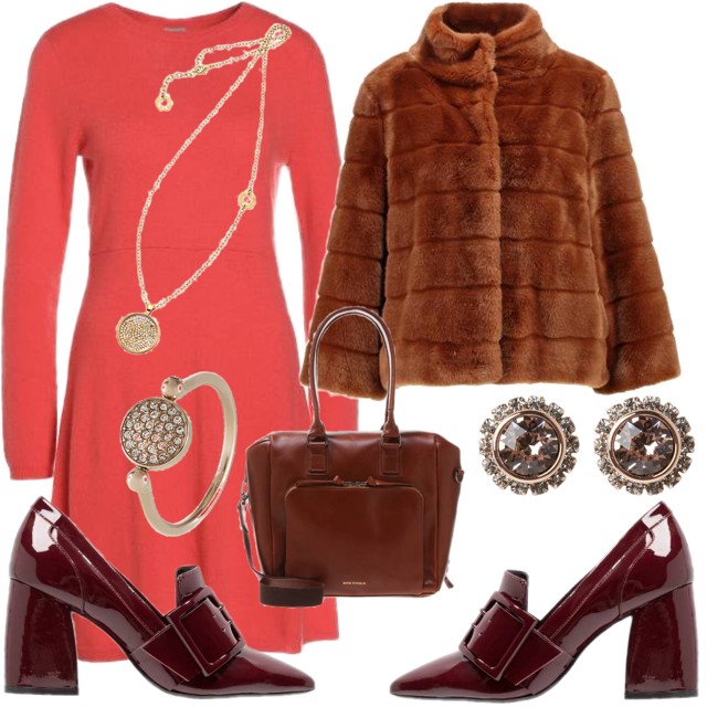 DELIKATNY CORAL I BRĄZ