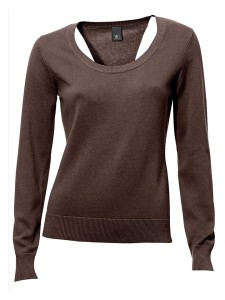 Heine Sweter w kolorze ciemnobrązowym rozmiar: 38