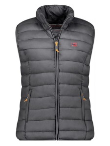 Geographical Norway Kamizelka pikowana "Vatikolor" w kolorze antracytowym rozmiar: L