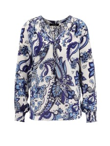 Aniston Bluzka w kolorze biało-granatowym rozmiar: 40