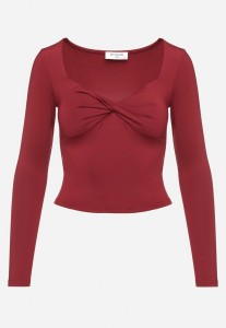 Bordowa Bluzka Naesochis