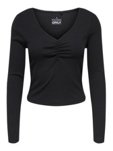 ONLY Bluzka Betty 15365756 Czarny Standard Fit