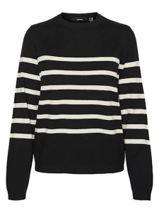 Vero Moda Sweter w kolorze kremowo-czarnym rozmiar: S