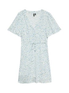 Vero Moda Sukienka letnia Alba 10292845 Biały Regular Fit