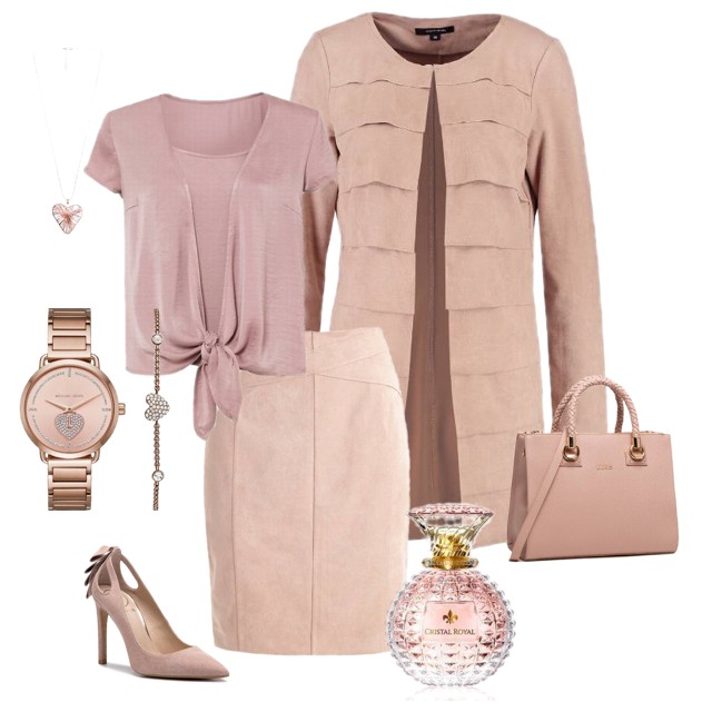 Pudrowy róż - propozycja na elegancki total look