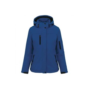 Kurtka damska z kapturem, ocieplana, softshell Kariban