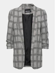 Pieces Marynarka Bosella 17126850 Czarny Regular Fit