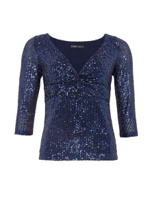 SWING Bluzka w kolorze granatowym rozmiar: 40