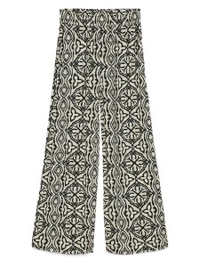 Vero Moda Spodnie w kolorze beżowo-czarnym rozmiar: M