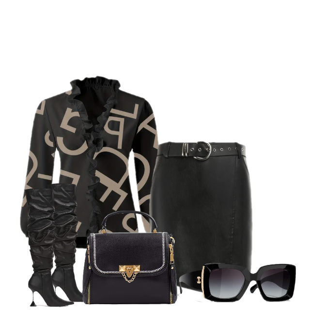 stylizacja z mini spódniczką