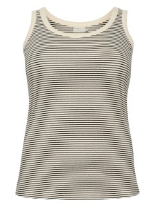 Kaffe Top w kolorze kremowo-czarnym rozmiar: XL