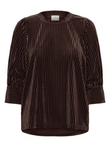 Kaffe Bluzka w kolorze ciemnobrązowym rozmiar: S