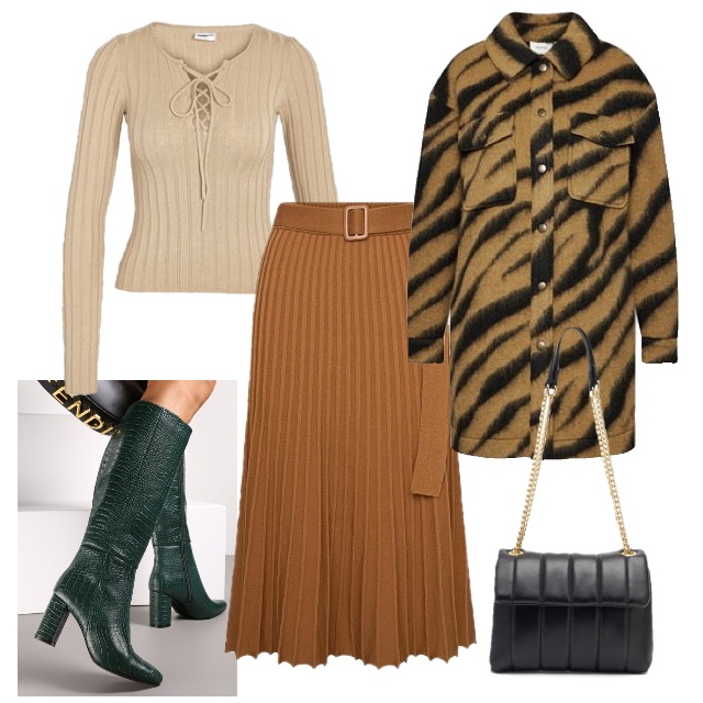 #Plisowana spódnica