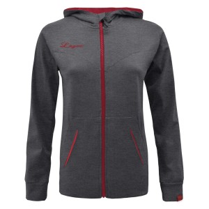 Bluza z kapturem OSHA damska szara ciemnoróżowa