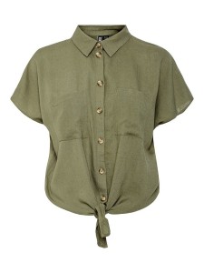 Pieces Bluzka "Pia" w kolorze khaki rozmiar: L