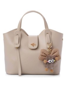 Lucky Bees Torebka "Celeste" w kolorze beżowym - 25 x 21 x 11 cm rozmiar: onesize